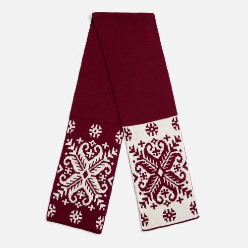 Шарф Wintertude M, красный с белым
