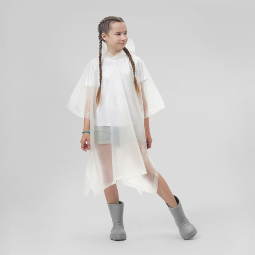Накидка (пончо) «Hawaii» c чехлом детский, белый