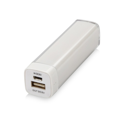 Портативное зарядное устройство "Ангра", 2200 mAh, белый