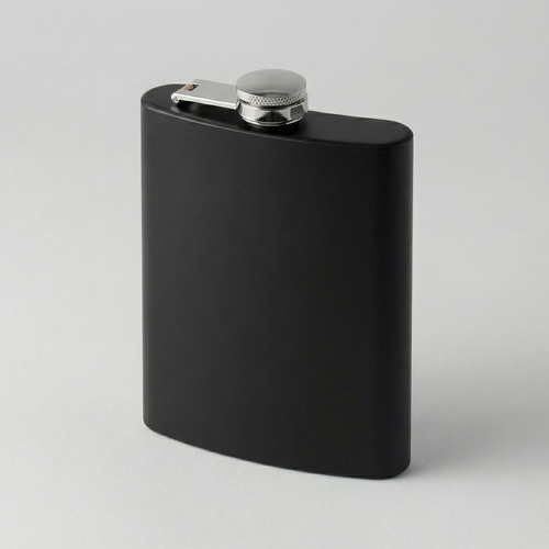 Фляжка 240 мл Remarque soft touch, 304 сталь, черный (P)